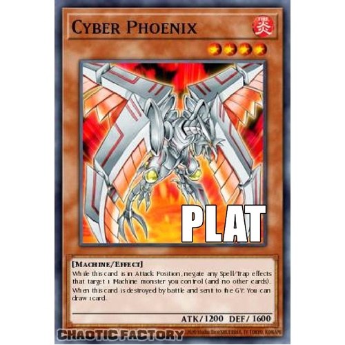 RA04-EN129 Cyber Phoenix Platinum Secret Rare 1st Edition NM