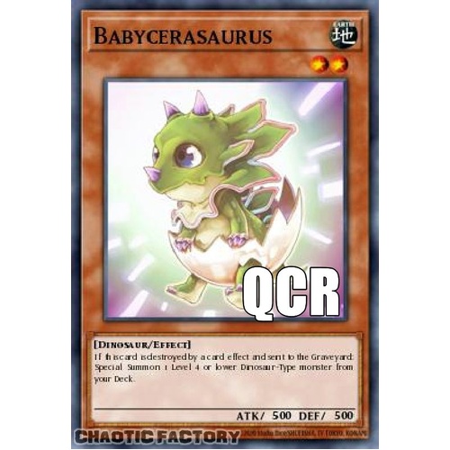 RA04-EN131 Babycerasaurus Quarter Century Secret Rare 1st Edition NM