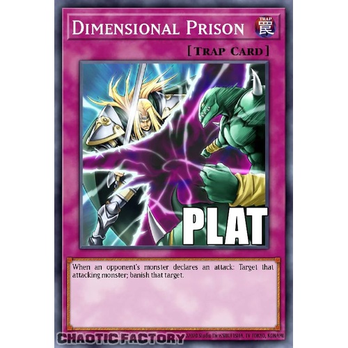 RA04-EN132 Dimensional Prison Platinum Secret Rare 1st Edition NM