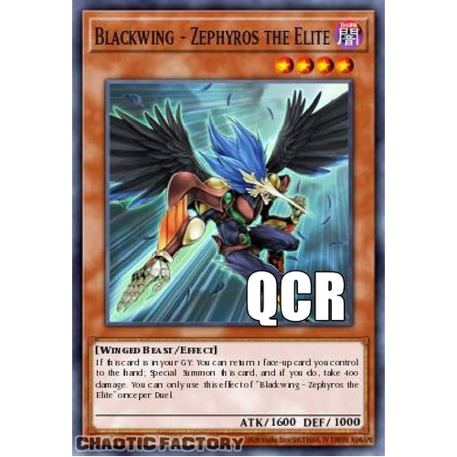 RA04-EN145 Blackwing - Zephyros the Elite Quarter Century Secret Rare 1st Edition NM