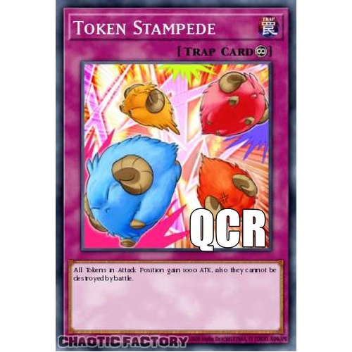 RA04-EN149 Token Stampede Quarter Century Secret Rare 1st Edition NM