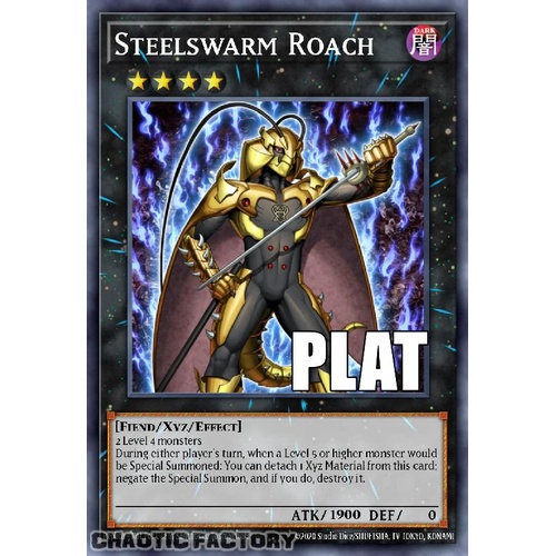 RA04-EN151 Steelswarm Roach Platinum Secret Rare 1st Edition NM