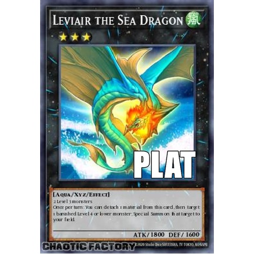 RA04-EN155 Leviair the Sea Dragon Platinum Secret Rare 1st Edition NM