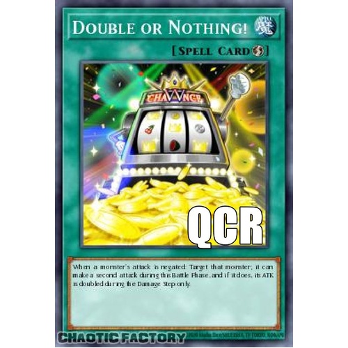 RA04-EN156 Double or Nothing! Quarter Century Secret Rare 1st Edition NM