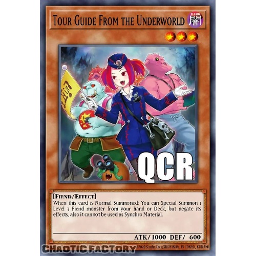 RA04-EN157 Tour Guide from the Underworld ALT ART Quarter Century Secret Rare 1st Edition NM