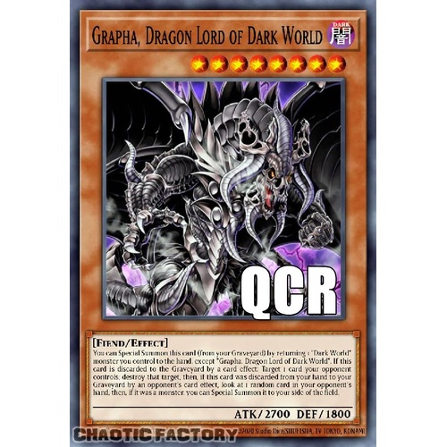 RA04-EN159 Grapha, Dragon Lord of Dark World Quarter Century Secret Rare 1st Edition NM