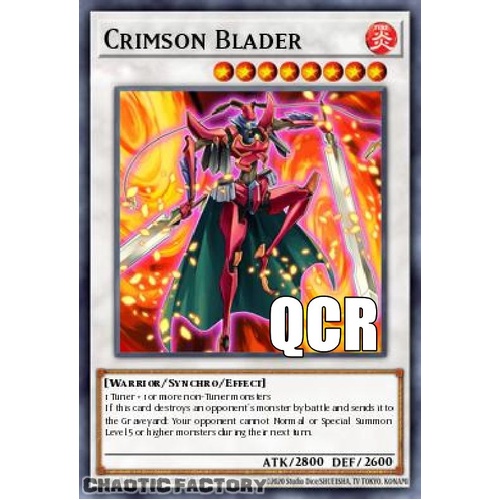 RA04-EN161 Crimson Blader Quarter Century Secret Rare 1st Edition NM