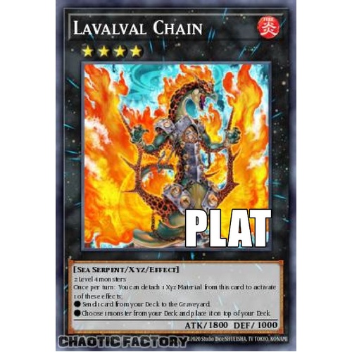 RA04-EN162 Lavalval Chain Platinum Secret Rare 1st Edition NM