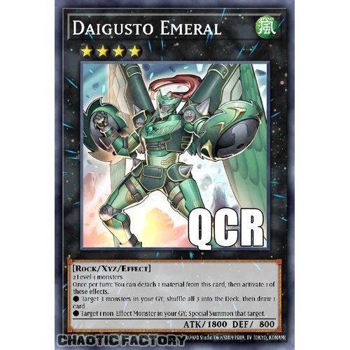RA04-EN163 Daigusto Emeral Quarter Century Secret Rare 1st Edition NM