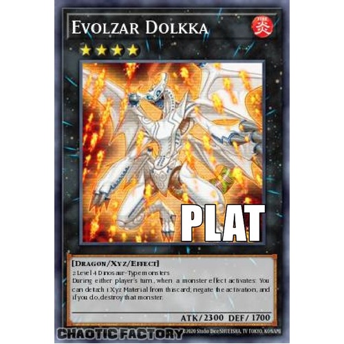 RA04-EN167 Evolzar Dolkka Platinum Secret Rare 1st Edition NM