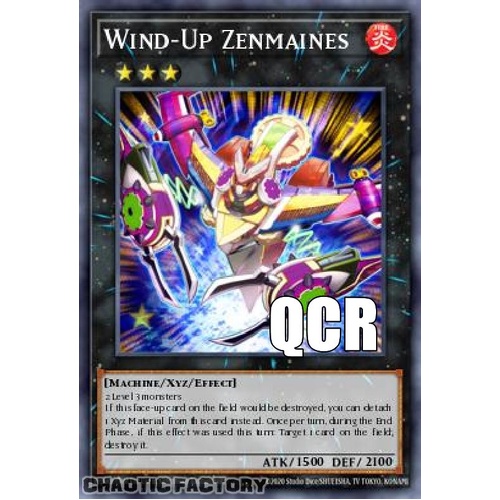 RA04-EN168 Wind-Up Zenmaines Quarter Century Secret Rare 1st Edition NM