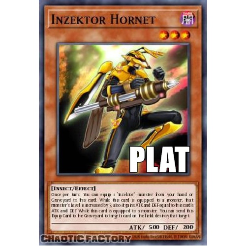 RA04-EN171 Inzektor Hornet Platinum Secret Rare 1st Edition NM