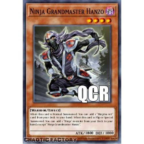 RA04-EN173 Ninja Grandmaster Hanzo Quarter Century Secret Rare 1st Edition NM