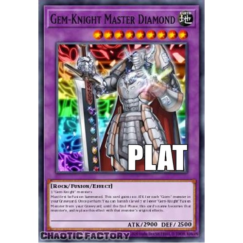 RA04-EN178 Gem-Knight Master Diamond Platinum Secret Rare 1st Edition NM