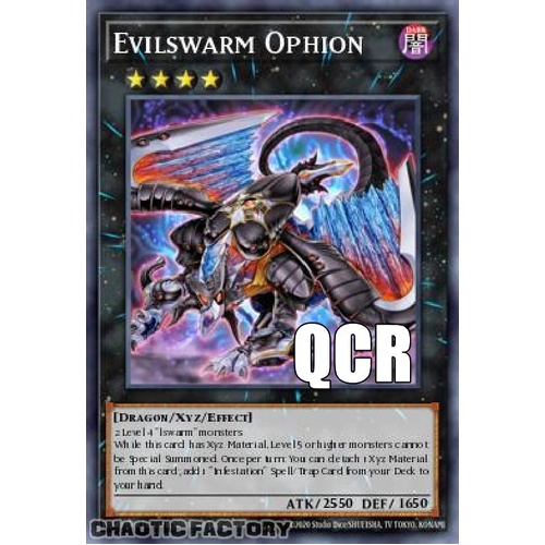 RA04-EN179 Evilswarm Ophion Quarter Century Secret Rare 1st Edition NM