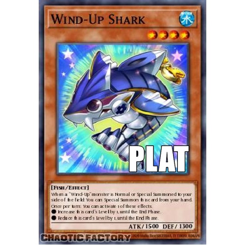 RA04-EN180 Wind-Up Shark Platinum Secret Rare 1st Edition NM