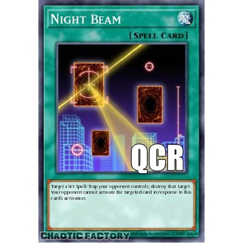 RA04-EN182 Night Beam Quarter Century Secret Rare 1st Edition NM