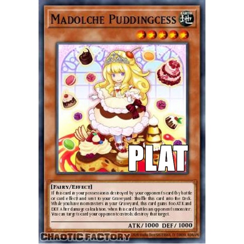 RA04-EN186 Madolche Puddingcess Platinum Secret Rare 1st Edition NM