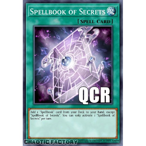 RA04-EN189 Spellbook of Secrets Quarter Century Secret Rare 1st Edition NM
