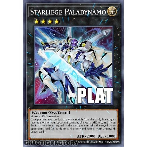 RA04-EN193 Starliege Paladynamo Platinum Secret Rare 1st Edition NM