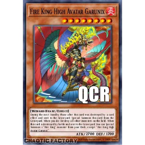 RA04-EN194 Fire King High Avatar Garunix Quarter Century Secret Rare 1st Edition NM