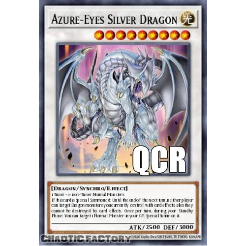 RA04-EN208 Azure-Eyes Silver Dragon Quarter Century Secret Rare 1st Edition NM