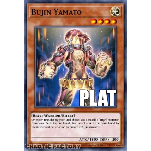 RA04-EN209 Bujin Yamato Platinum Secret Rare 1st Edition NM