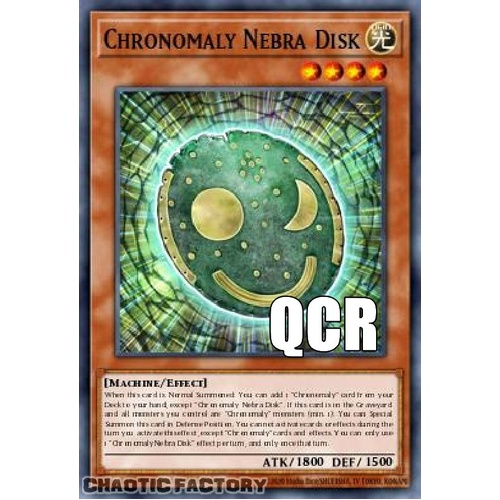 RA04-EN213 Chronomaly Nebra Disk Quarter Century Secret Rare 1st Edition NM