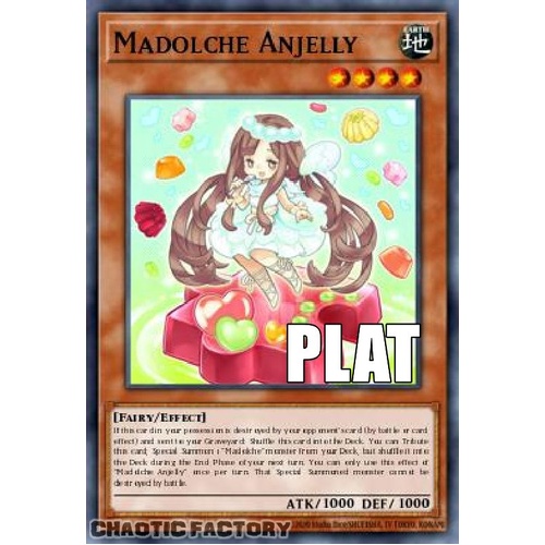 RA04-EN215 Madolche Anjelly Platinum Secret Rare 1st Edition NM
