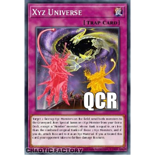 RA04-EN218 Xyz Universe Quarter Century Secret Rare 1st Edition NM