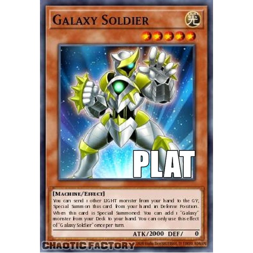 RA04-EN219 Galaxy Soldier Platinum Secret Rare 1st Edition NM