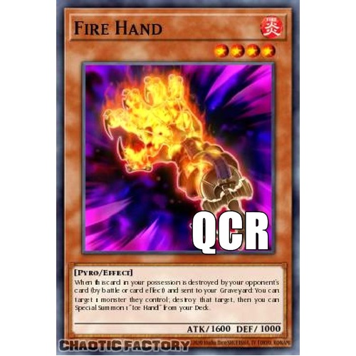 RA04-EN224 Fire Hand Quarter Century Secret Rare 1st Edition NM