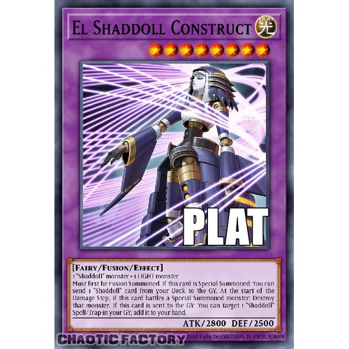 RA04-EN229 El Shaddoll Construct ALT ART Platinum Secret Rare 1st Edition NM