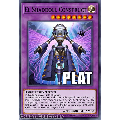 RA04-EN229 El Shaddoll Construct Platinum Secret Rare 1st Edition NM