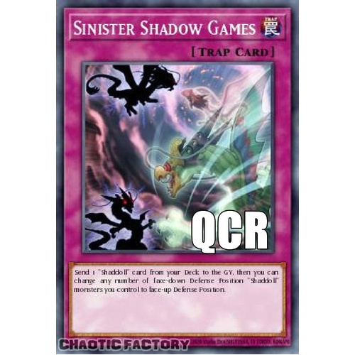 RA04-EN232 Sinister Shadow Games Quarter Century Secret Rare 1st Edition NM