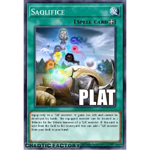 RA04-EN238 Saqlifice Platinum Secret Rare 1st Edition NM