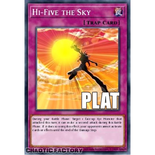 RA04-EN239 Hi-Five the Sky Platinum Secret Rare 1st Edition NM
