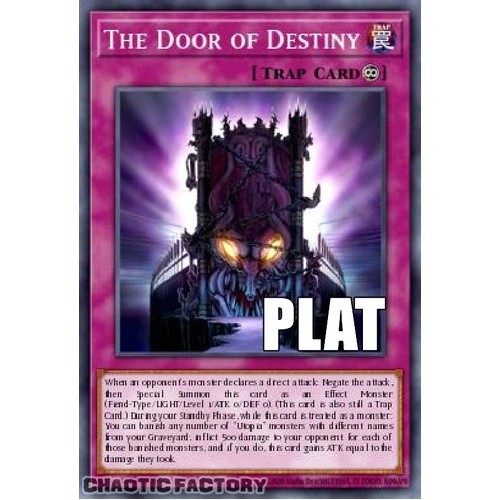 RA04-EN240 The Door of Destiny Platinum Secret Rare 1st Edition NM