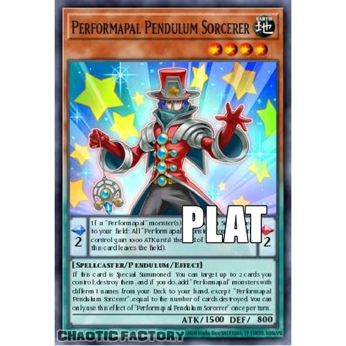 RA04-EN242 Performapal Pendulum Sorcerer Platinum Secret Rare 1st Edition NM