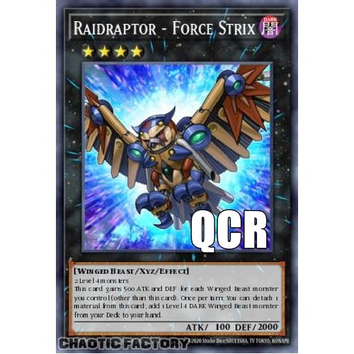RA04-EN243 Raidraptor - Force Strix Quarter Century Secret Rare 1st Edition NM