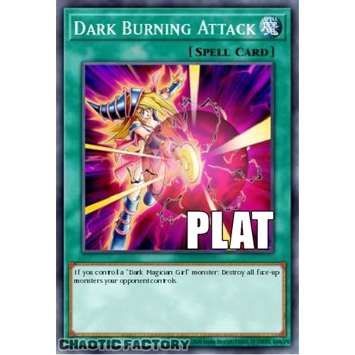 RA04-EN245 Dark Burning Attack Platinum Secret Rare 1st Edition NM