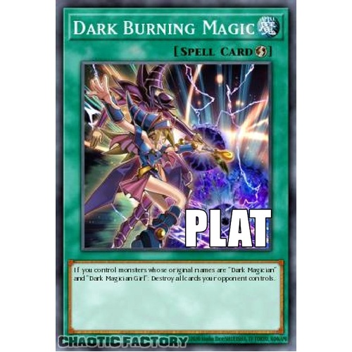 RA04-EN246 Dark Burning Magic Platinum Secret Rare 1st Edition NM