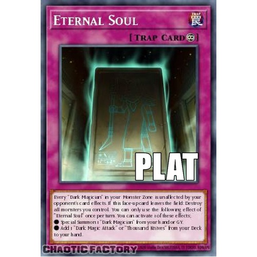 RA04-EN247 Eternal Soul Platinum Secret Rare 1st Edition NM