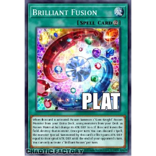 RA04-EN254 Brilliant Fusion Platinum Secret Rare 1st Edition NM