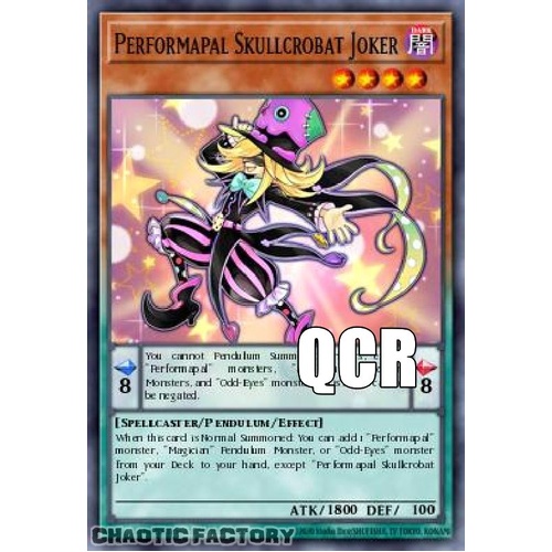 RA04-EN257 Performapal Skullcrobat Joker Quarter Century Secret Rare 1st Edition NM