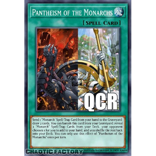 RA04-EN261 Pantheism of the Monarchs Quarter Century Secret Rare 1st Edition NM