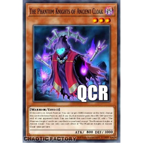 RA04-EN263 The Phantom Knights of Ancient Cloak Quarter Century Secret Rare 1st Edition NM