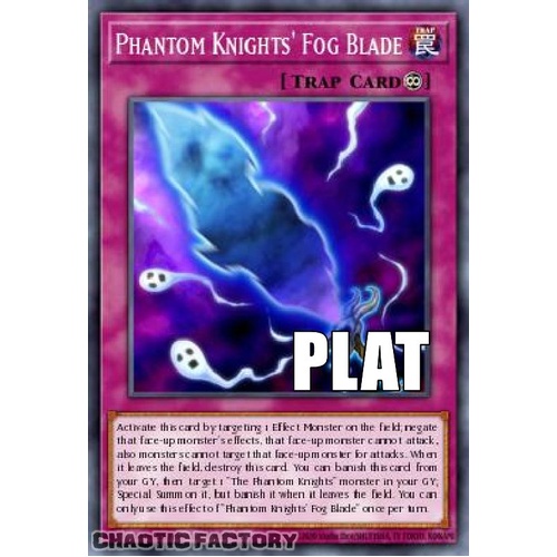 RA04-EN264 Phantom Knights' Fog Blade Platinum Secret Rare 1st Edition NM