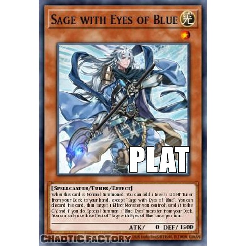 RA04-EN266 Sage with Eyes of Blue Platinum Secret Rare 1st Edition NM