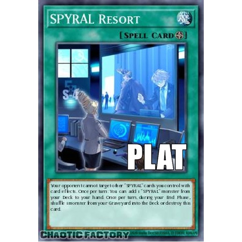 RA04-EN277 SPYRAL Resort Platinum Secret Rare 1st Edition NM